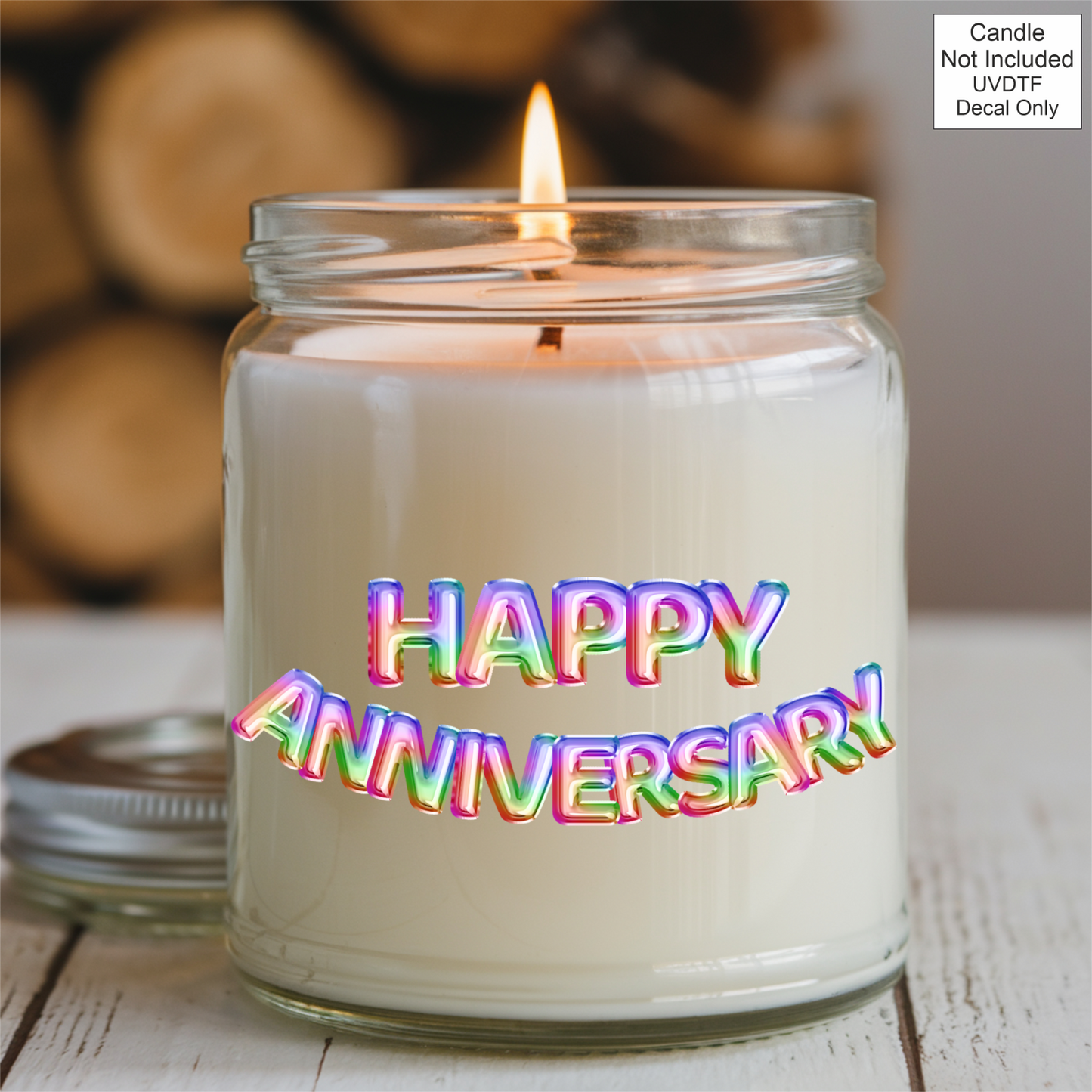 UVDTF Happy Anniversary - Foil Balloons