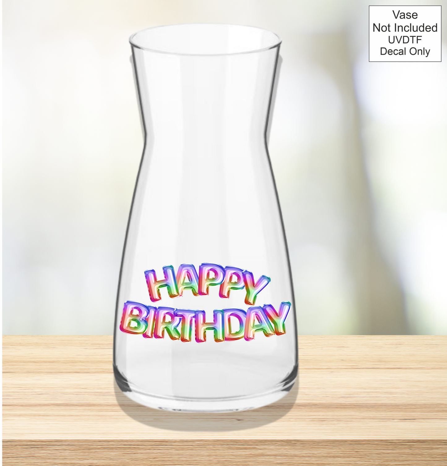 UVDTF Happy Birthday - Foil Balloons