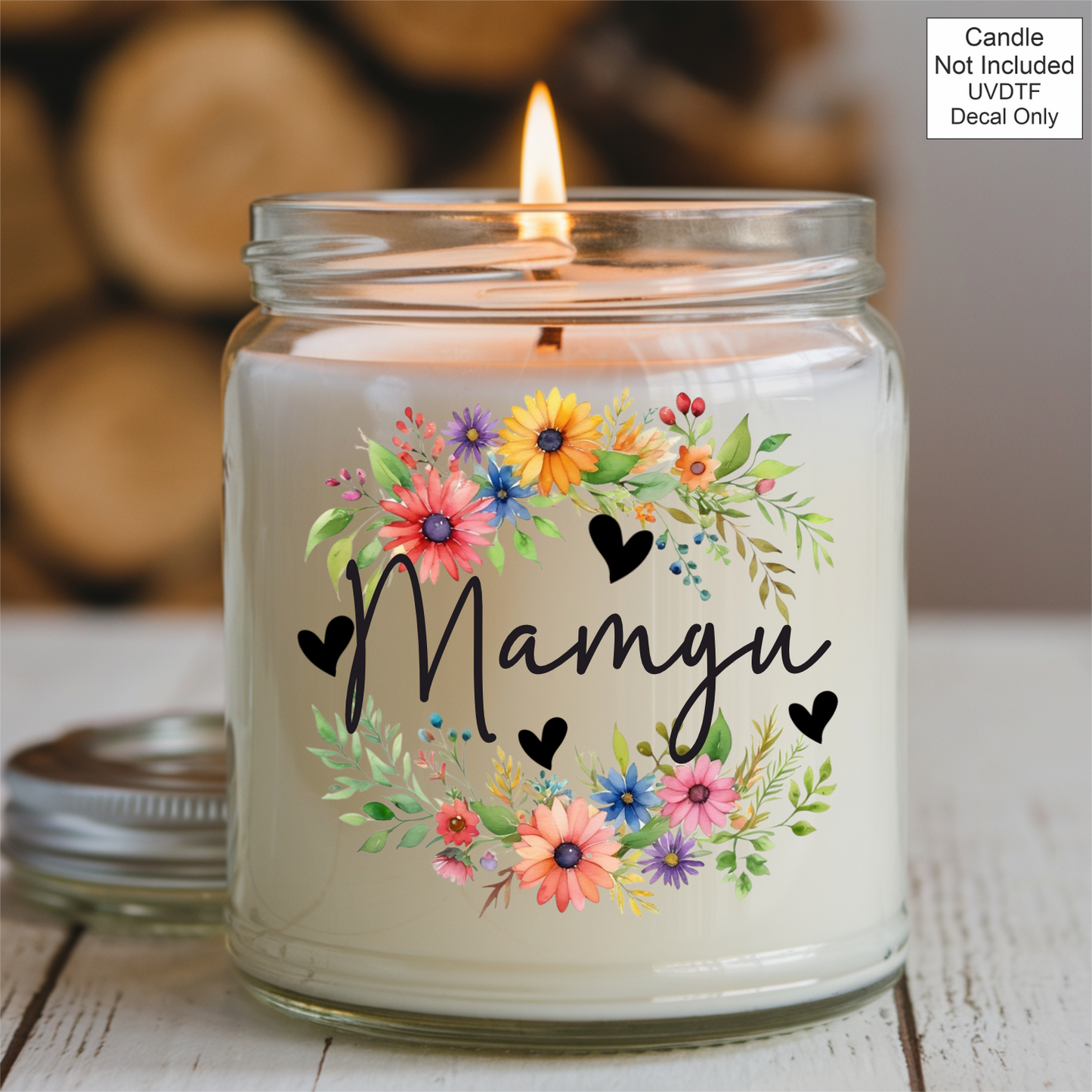 UVDTF Spring Flower Family Name Candle - Welsh