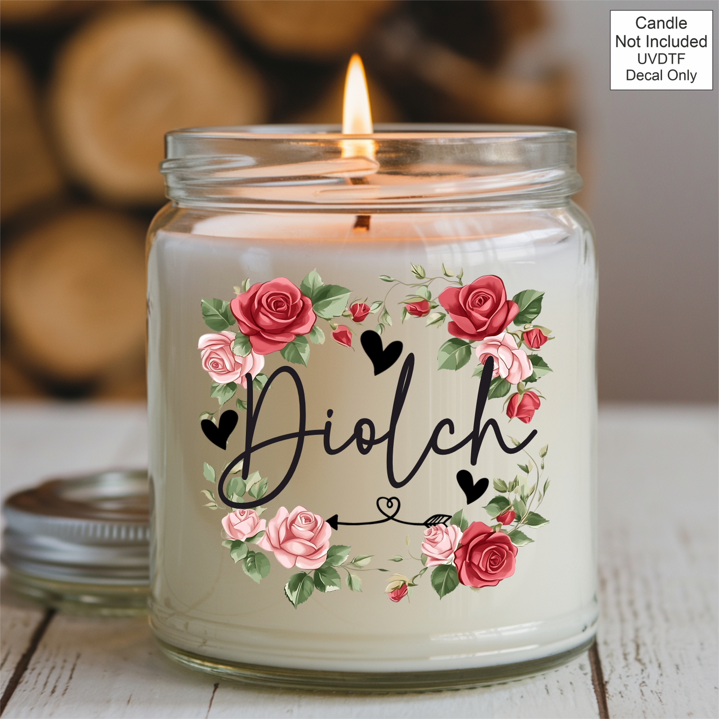 UVDTF Roses Family Name Candle - Welsh