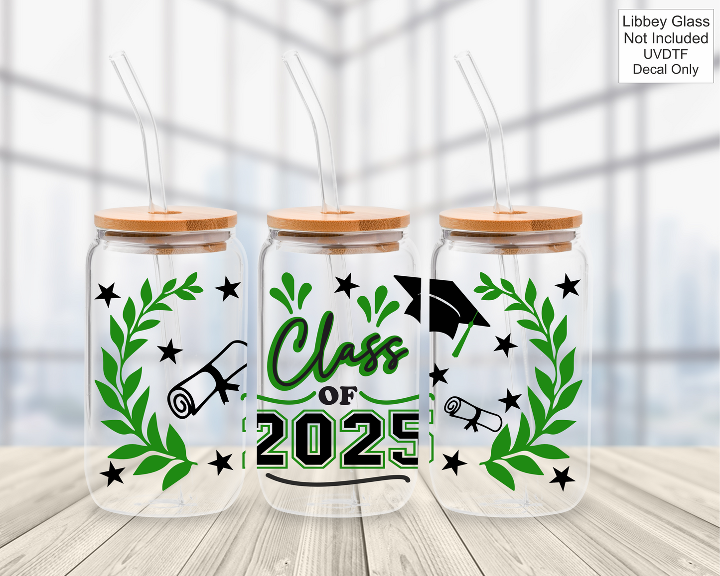 UVDTF 16oz Libbey Glass Wrap - Class Of / Leavers 2025