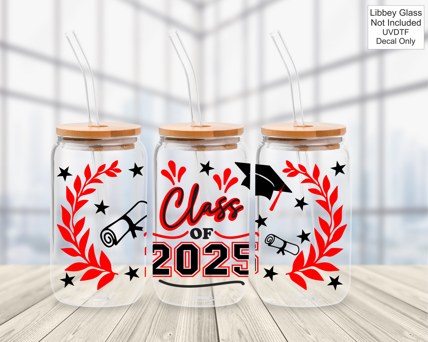 UVDTF 16oz Libbey Glass Wrap - Class Of / Leavers 2025