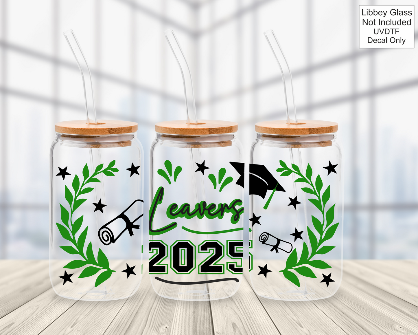 UVDTF 16oz Libbey Glass Wrap - Class Of / Leavers 2025