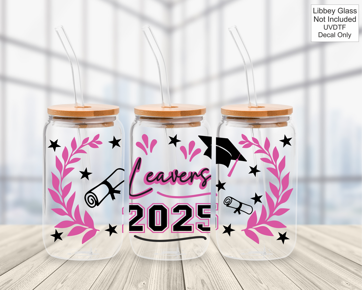 UVDTF 16oz Libbey Glass Wrap - Class Of / Leavers 2025