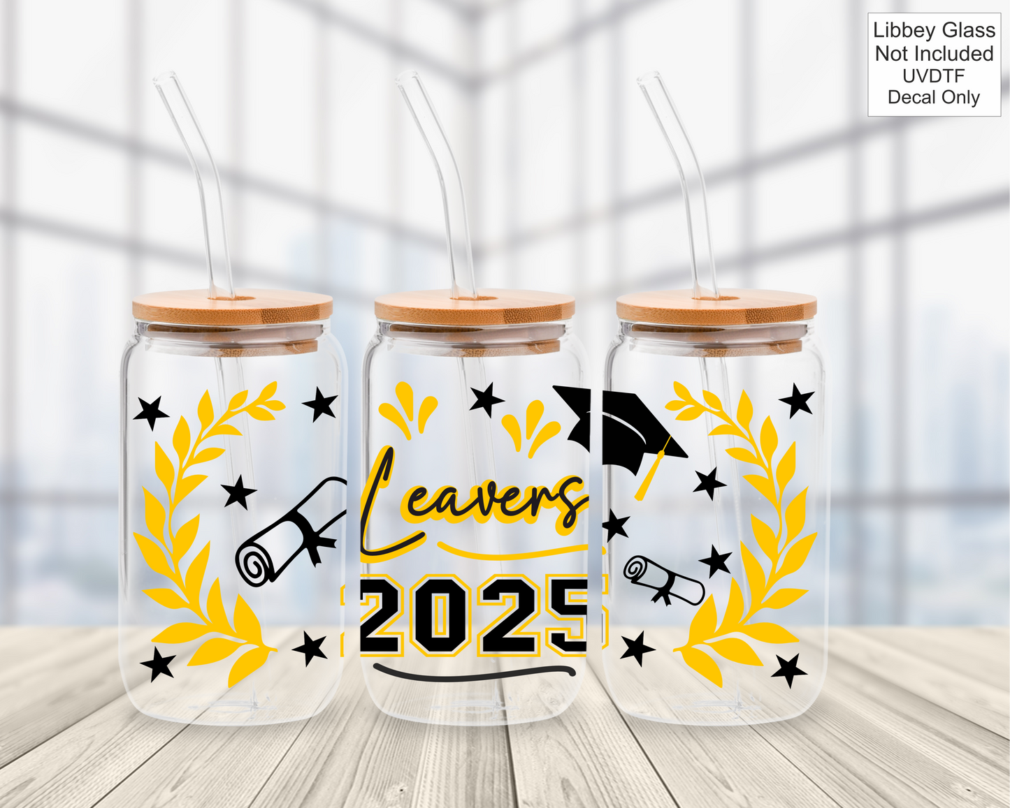 UVDTF 16oz Libbey Glass Wrap - Class Of / Leavers 2025