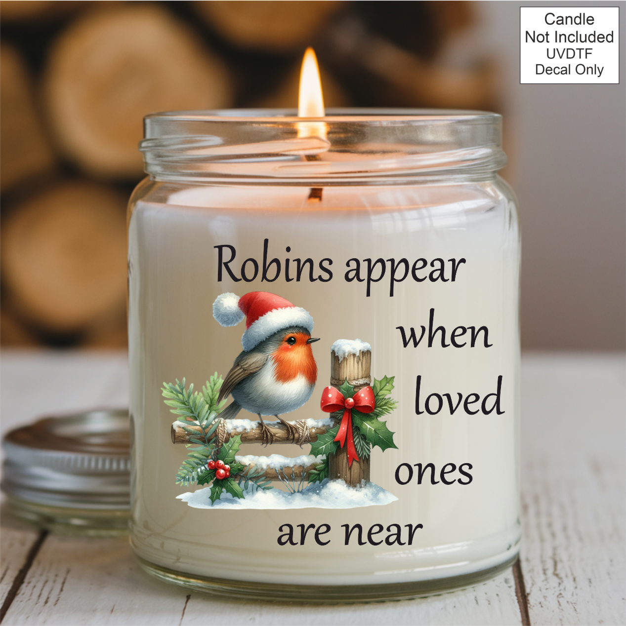 UVDTF Christmas Robins Appear Memorial