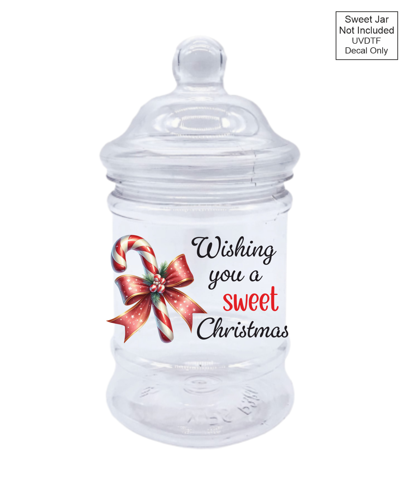 UVDTF Candy Cane - Sweet Jar