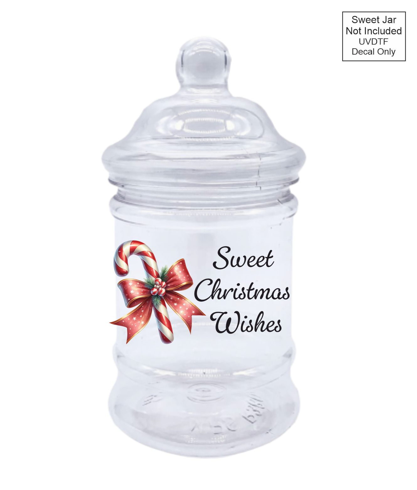 UVDTF Candy Cane - Sweet Jar