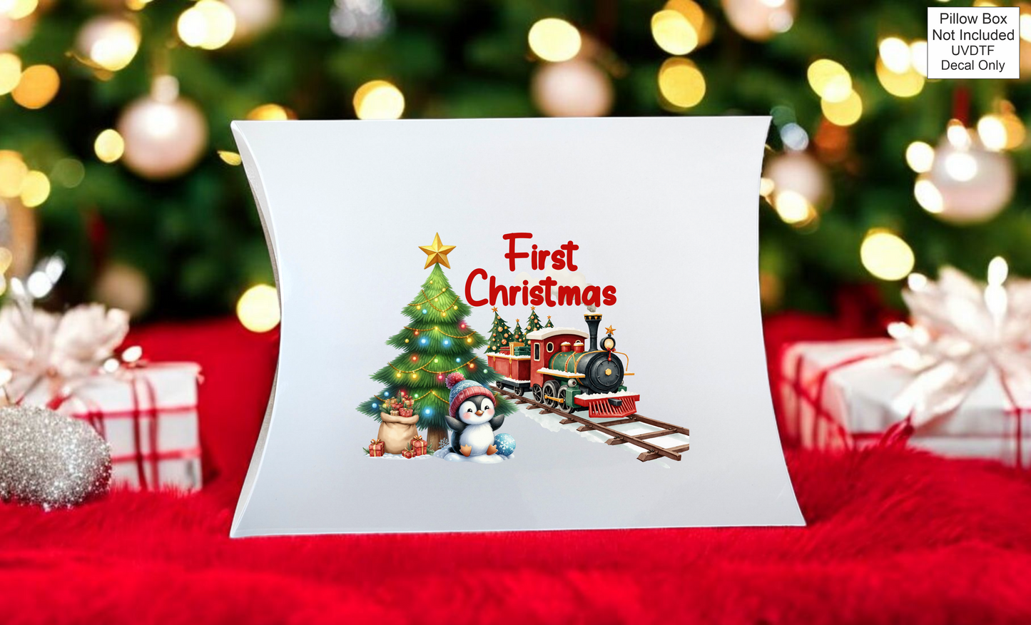 UVDTF First Christmas - Pillow box