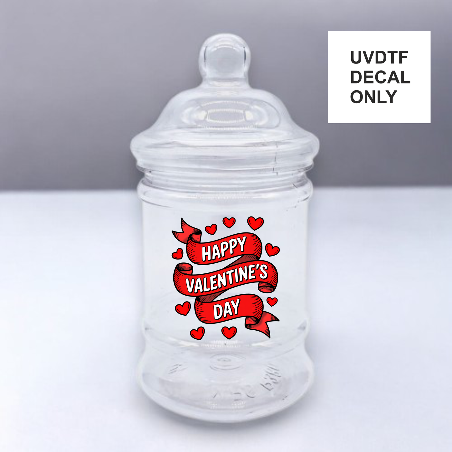 UVDTF Happy Valentines Day - sweet jar/candle