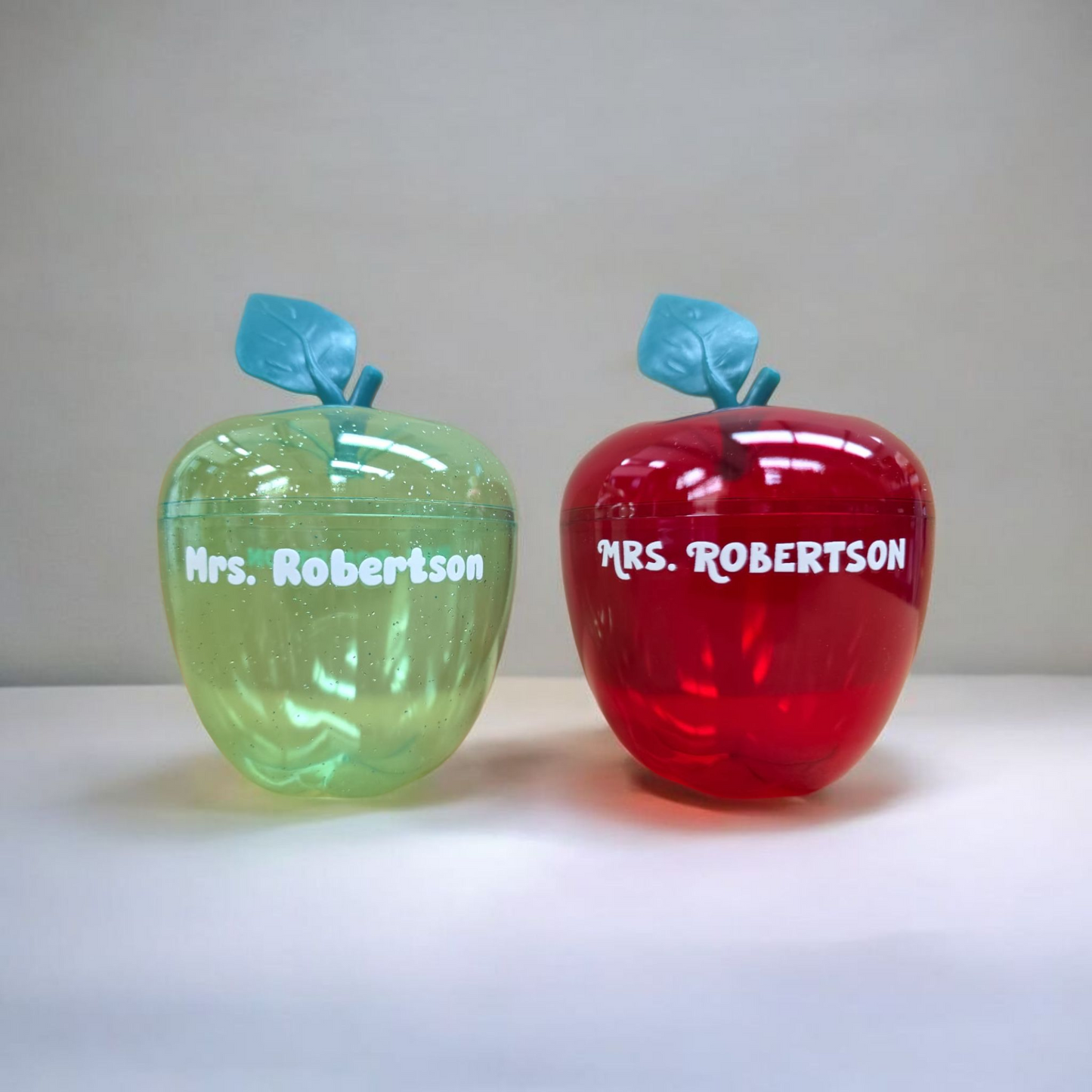 Red & Green Plastic Apple