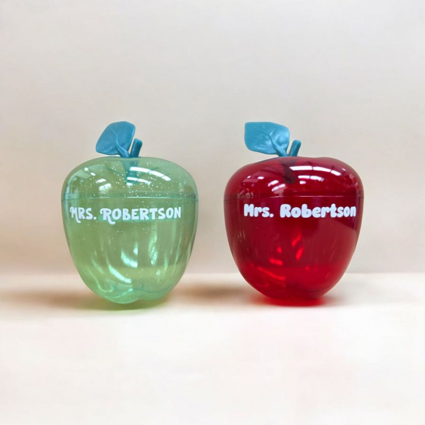 Red & Green Plastic Apple