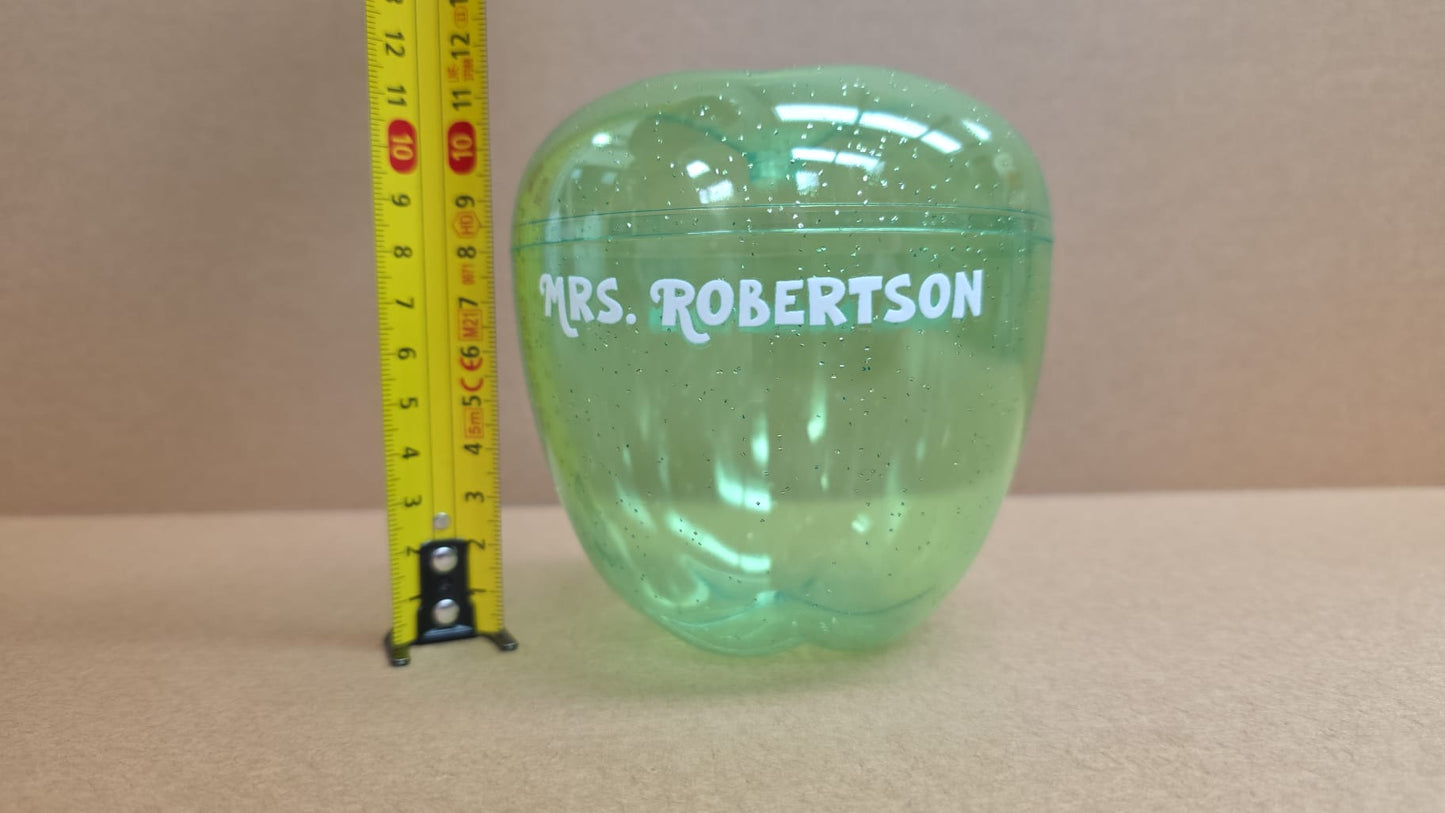Red & Green Plastic Apple
