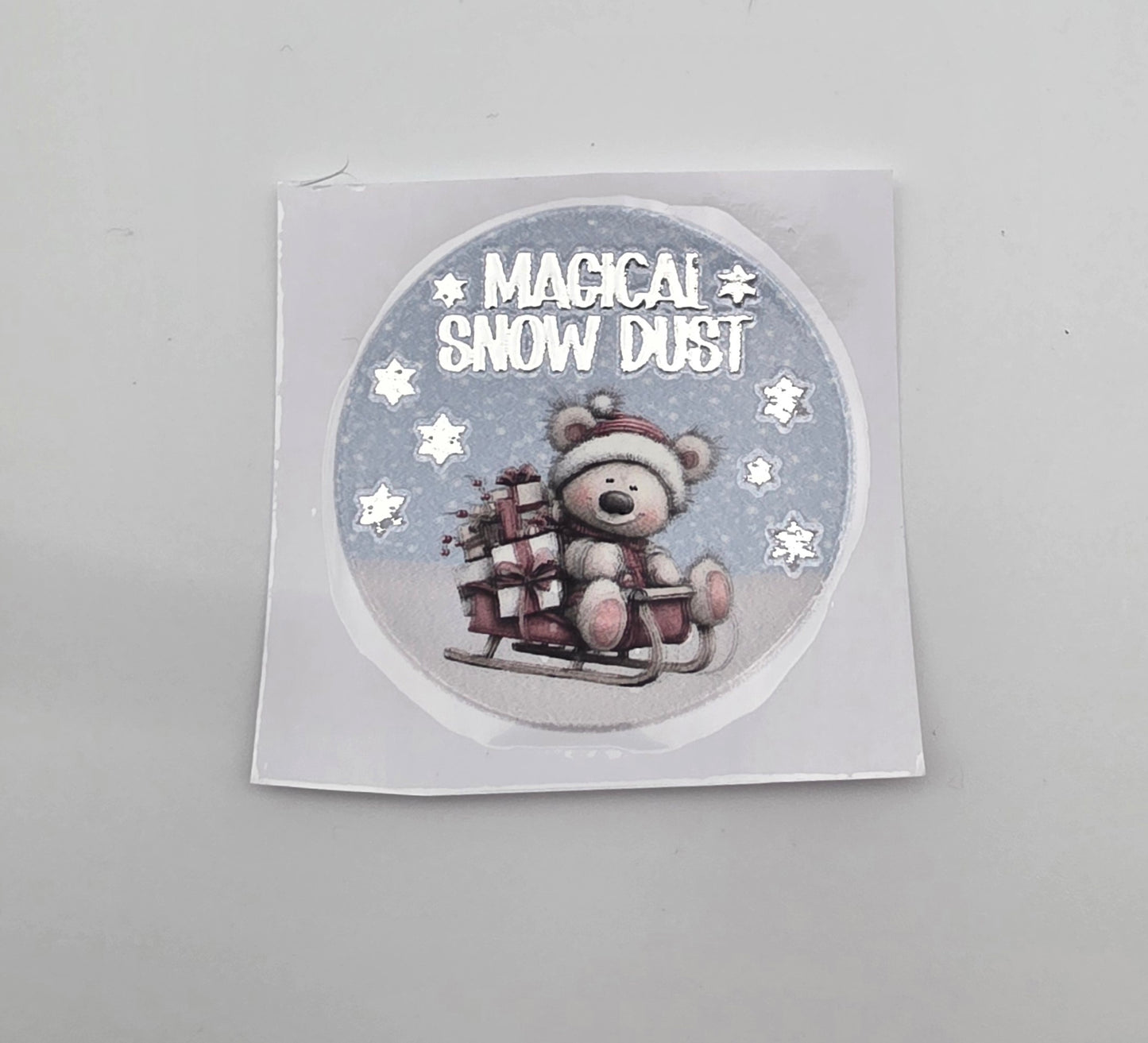 Silver Foil UVDTF Magic Snow Dust