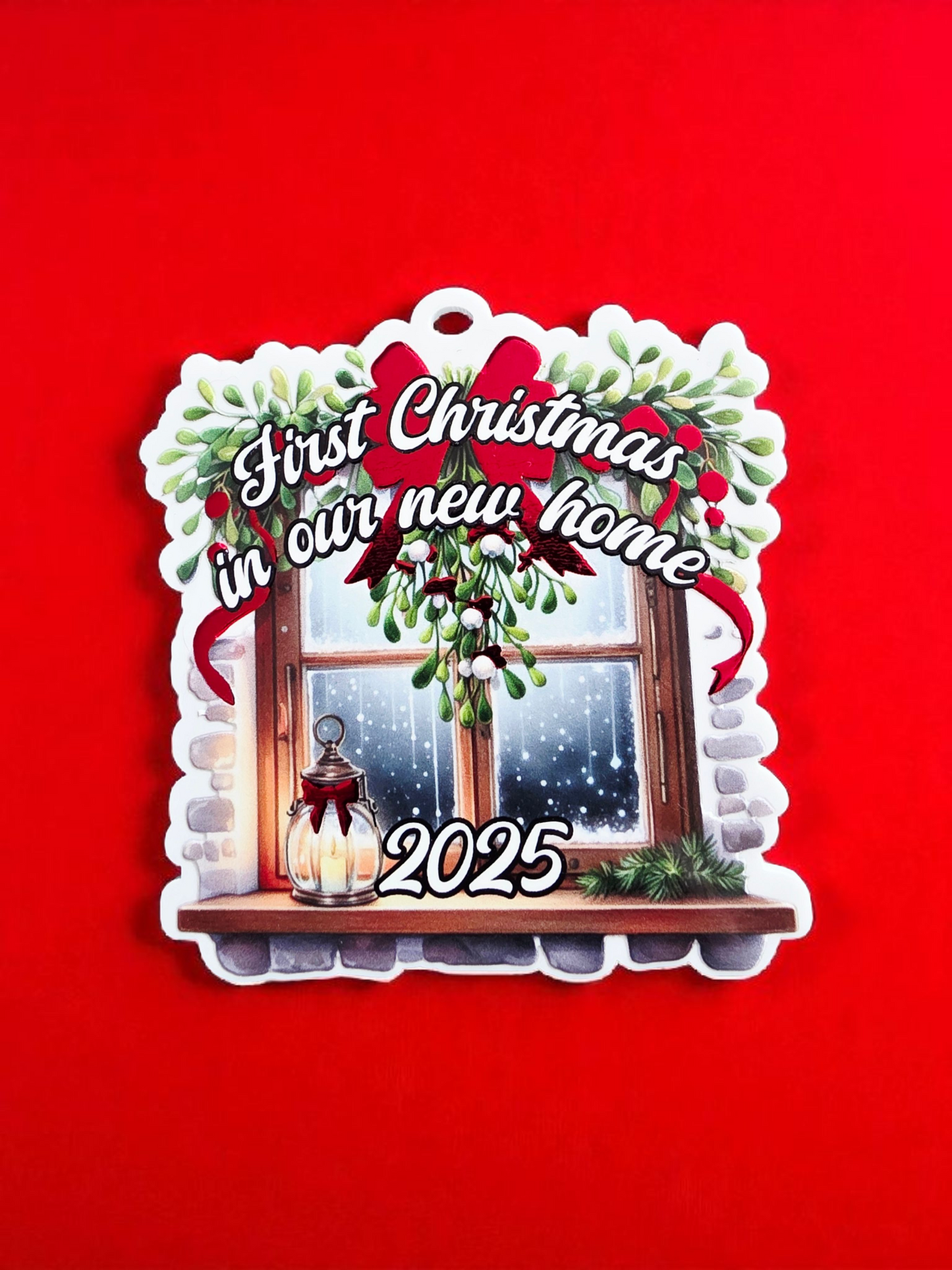 Foil UVDTF First Christmas in our New Home 2025
