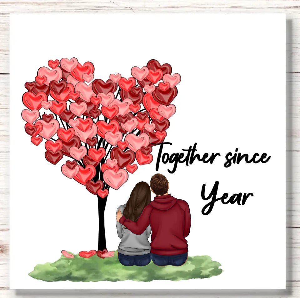 UVDTF Rear Couple Heart Tree - Mackie Direct