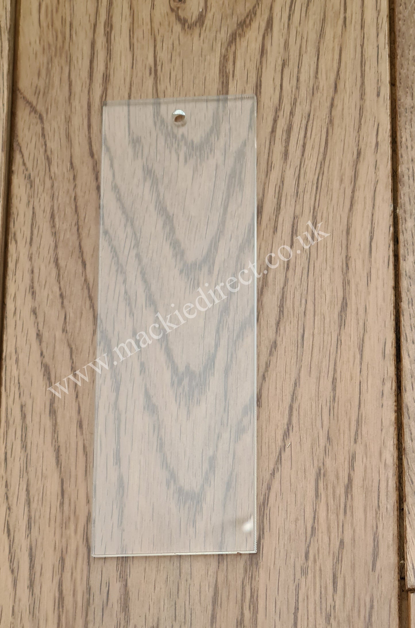 Clear Acrylic Square Edge Bookmark - Mackie Direct