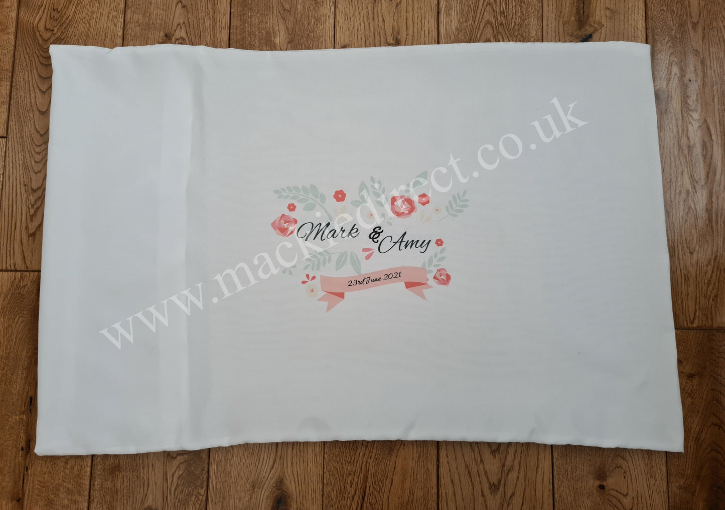 Seconds/Practice White Polyester Pillowcase