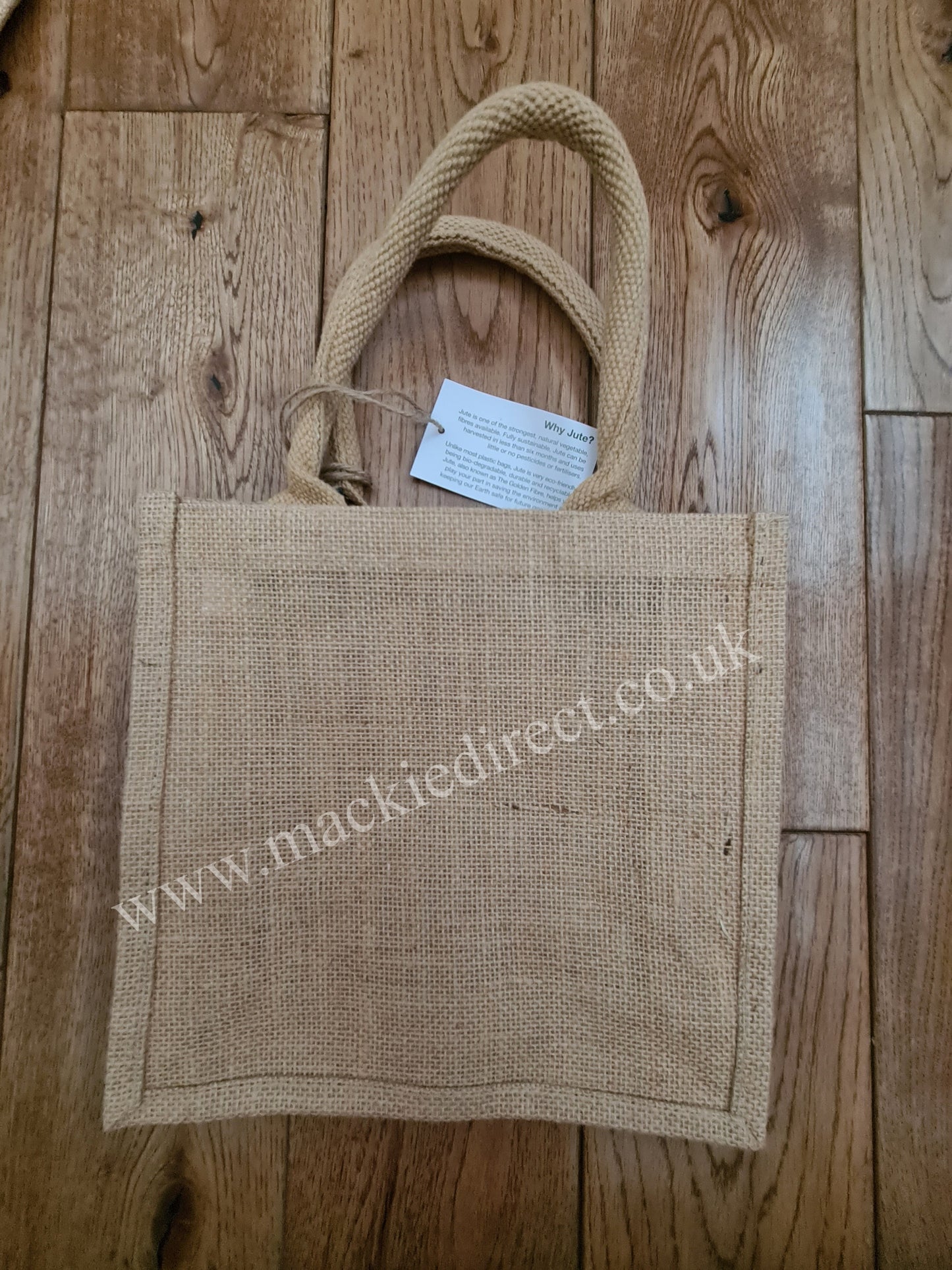 Jute Bag with Sublimation Pocket - Mackie Direct