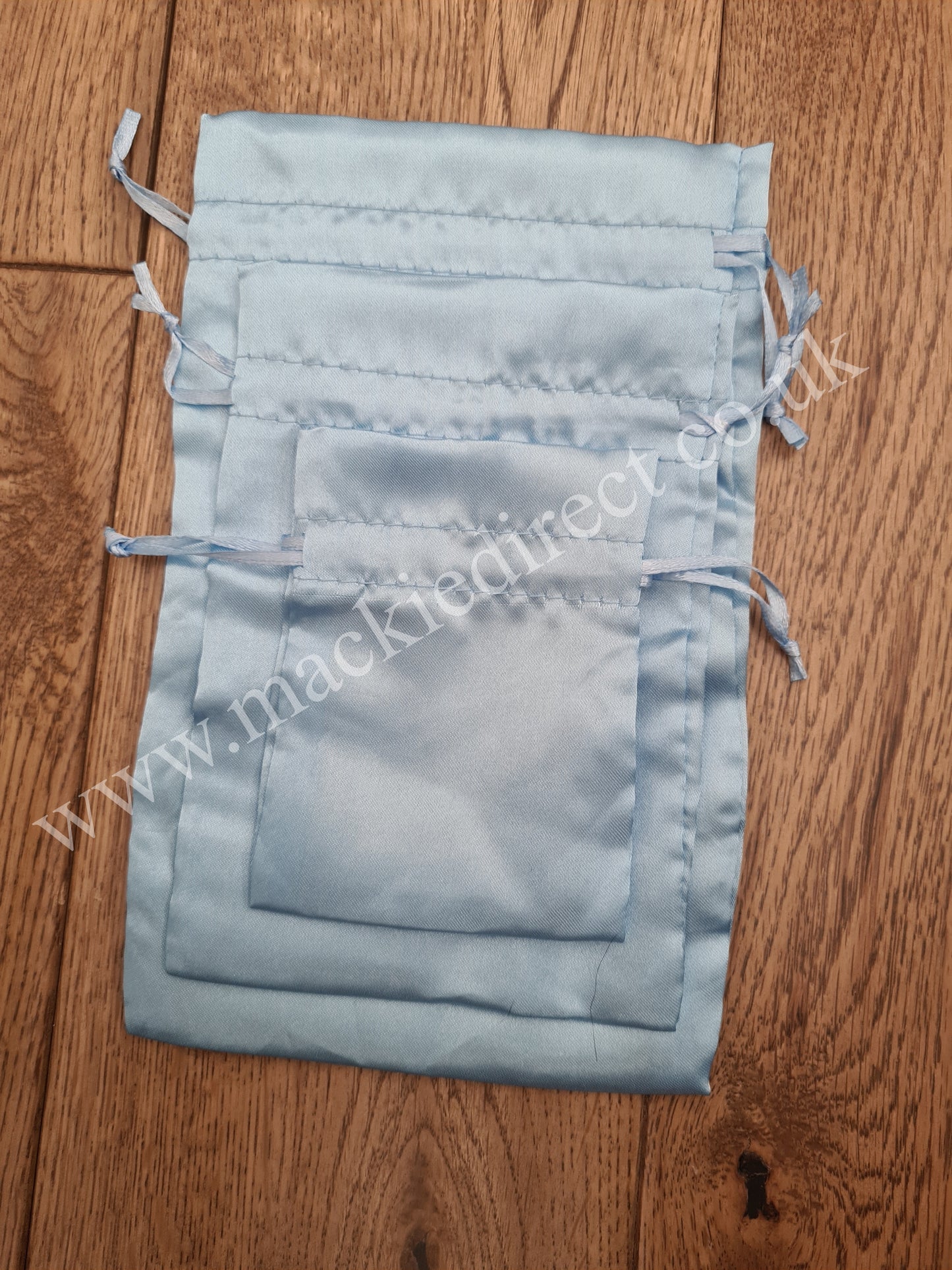 Blue Satin Tooth Fairy/Wedding Favour Bags - Mackie Direct