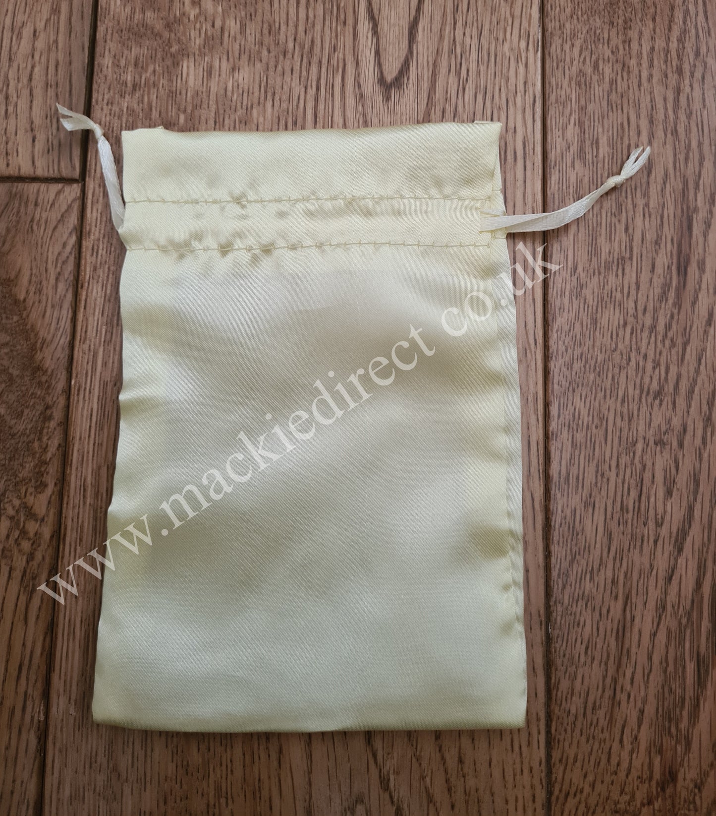 Lemon Yellow Satin Tooth Fairy/Wedding Favour Bags - Mackie Direct