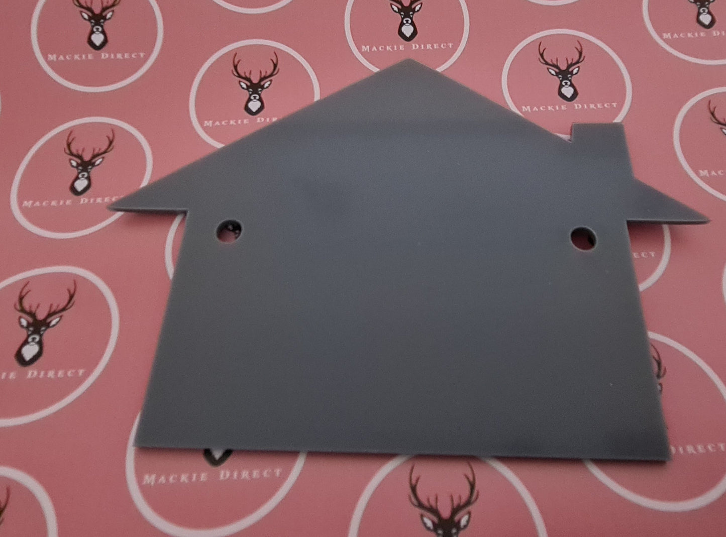 Acrylic House Shaped Wall Sign / Plaque - Mackie Direct