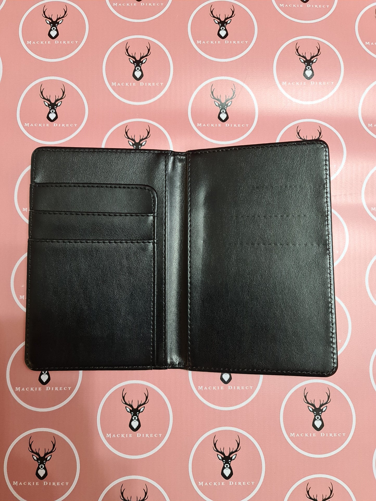 Sublimation Passport Holder - Black Internal