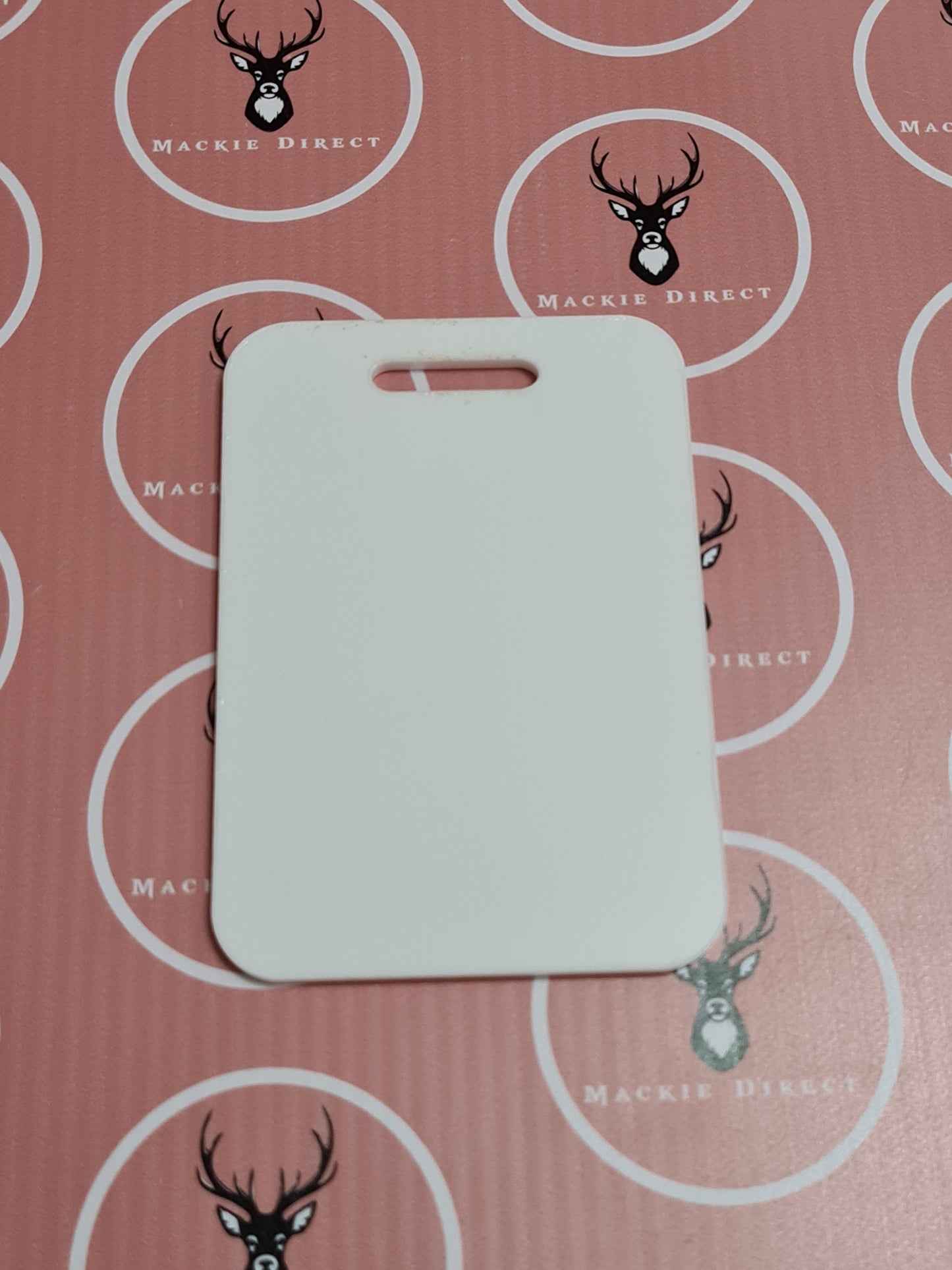 Acrylic Rectangle Pram/Germ/Luggage Tag - Mackie Direct