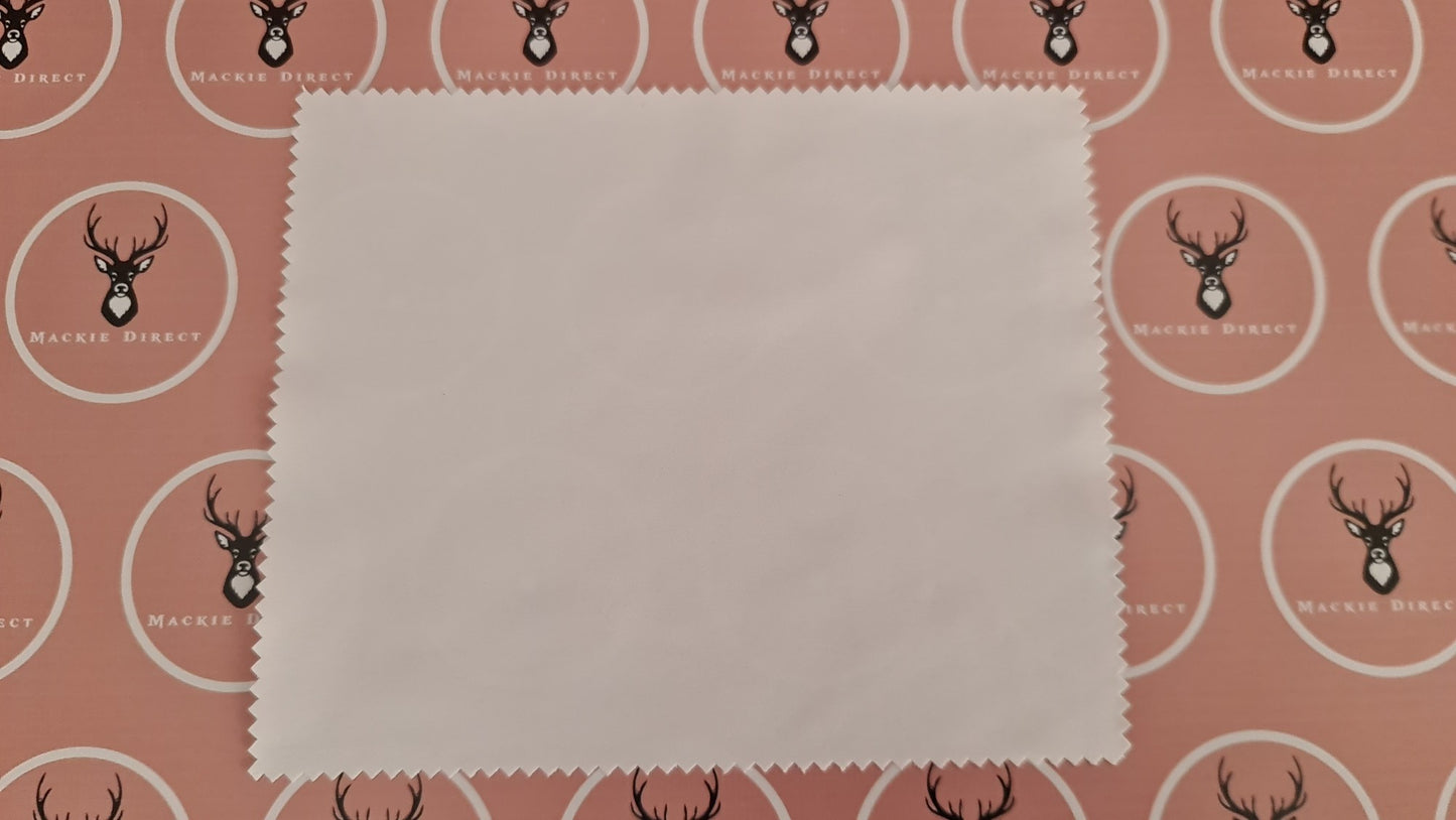 Sublimation Lens Cloth/Glasses Wipe - Mackie Direct