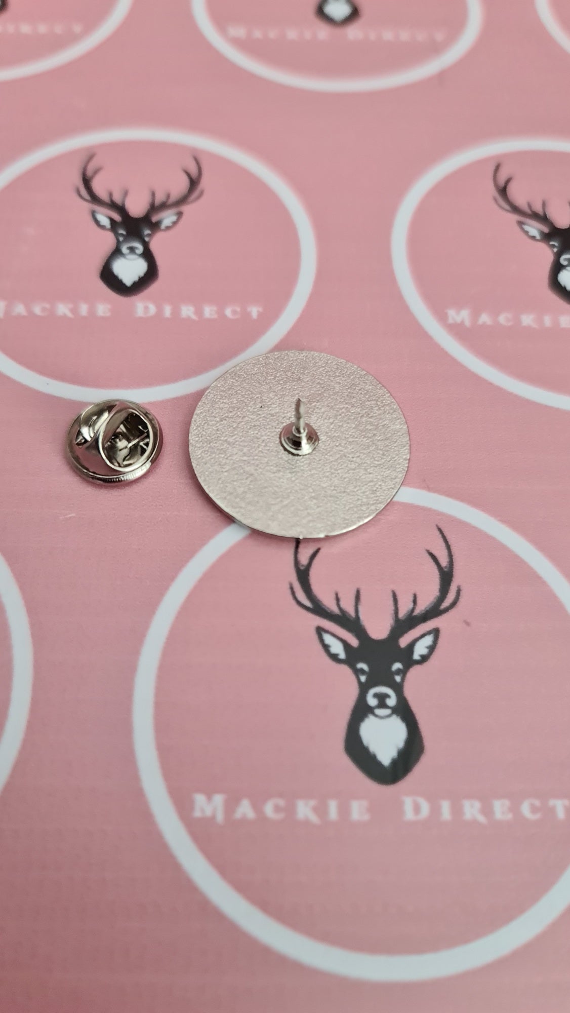 Sublimation Silver Metal Lapel Badge