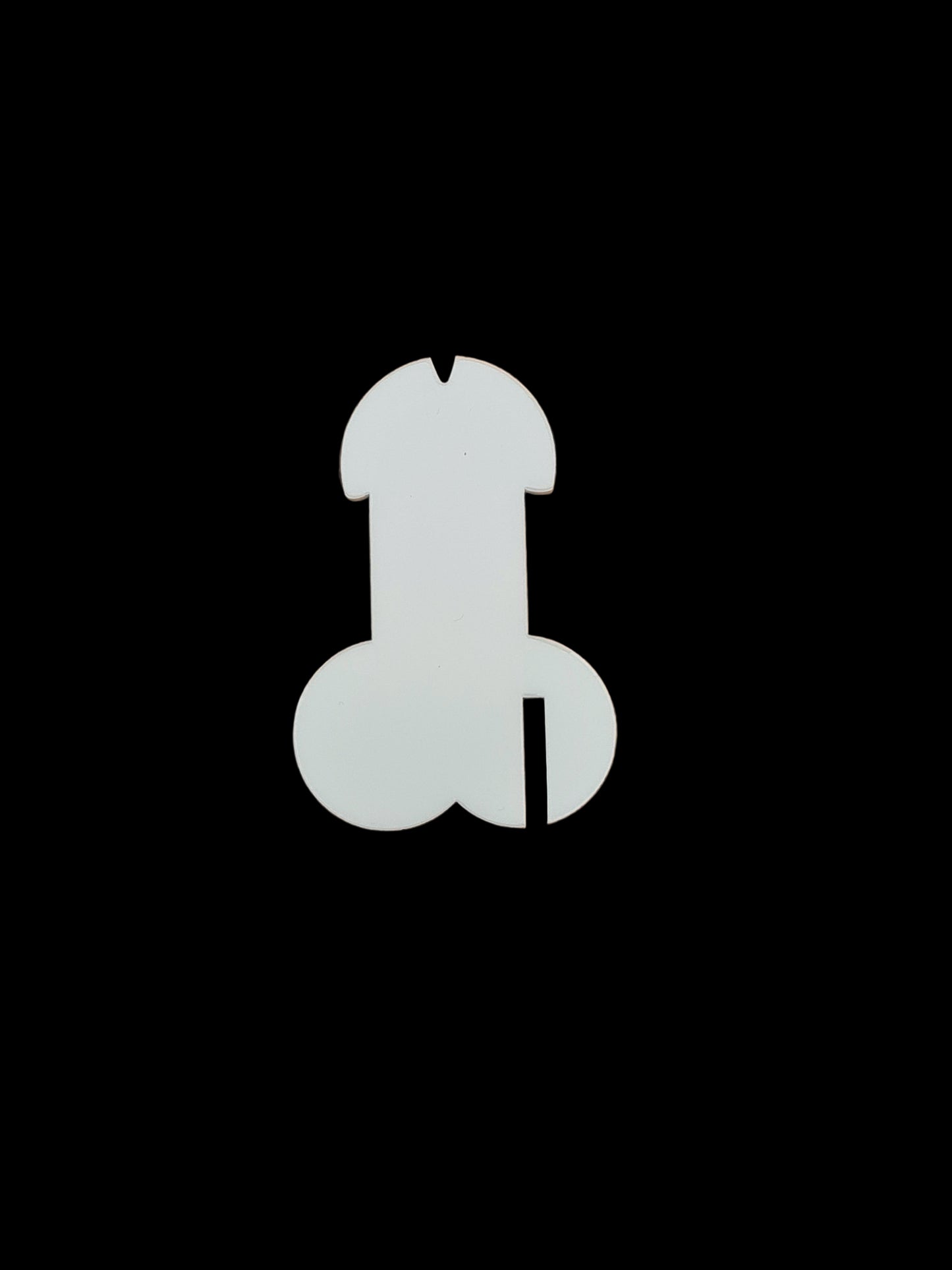 Acrylic Willy Shaped Wine Glass Charm-Mackie Direct