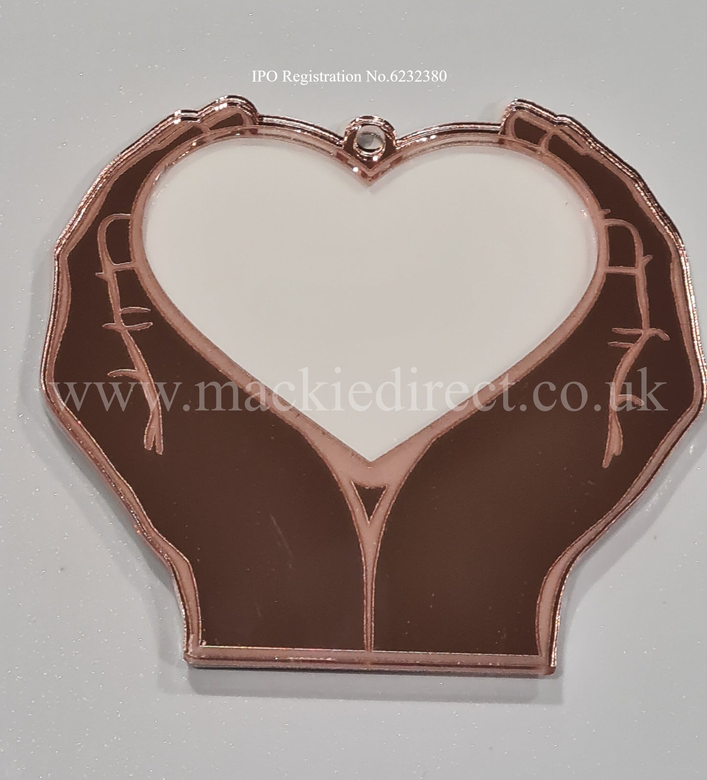 Acrylic Heart in Hand Decoration