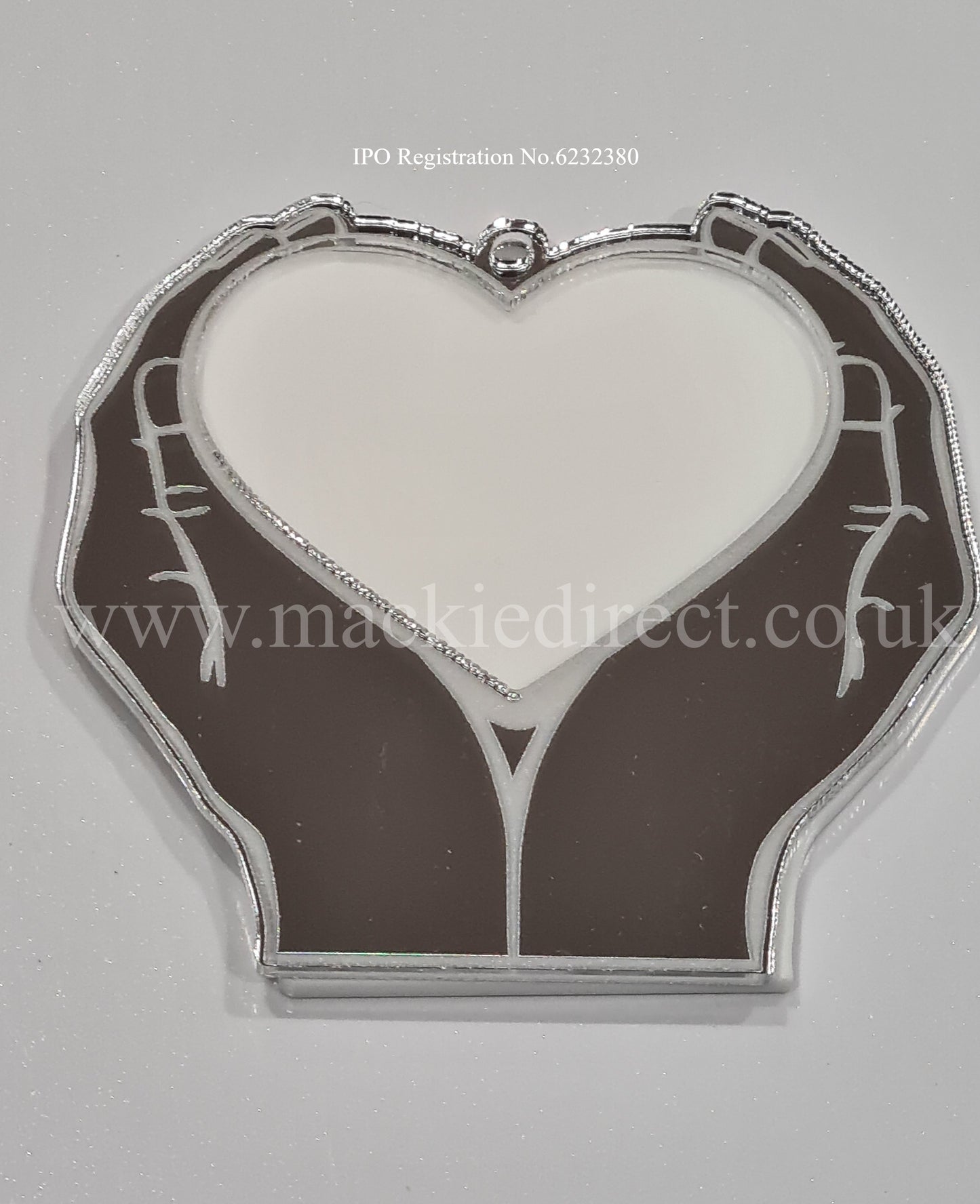 Acrylic Heart in Hand Decoration