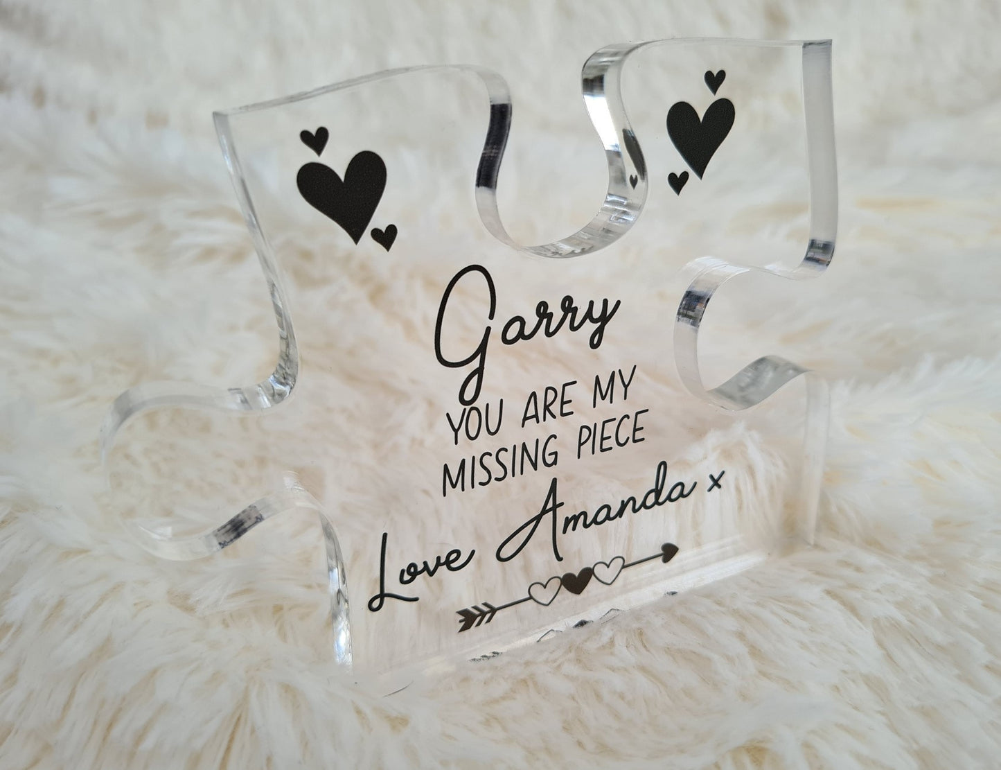 UV Printed Acrylic Puzzle Piece - You are my missing piece - Mackie Direct