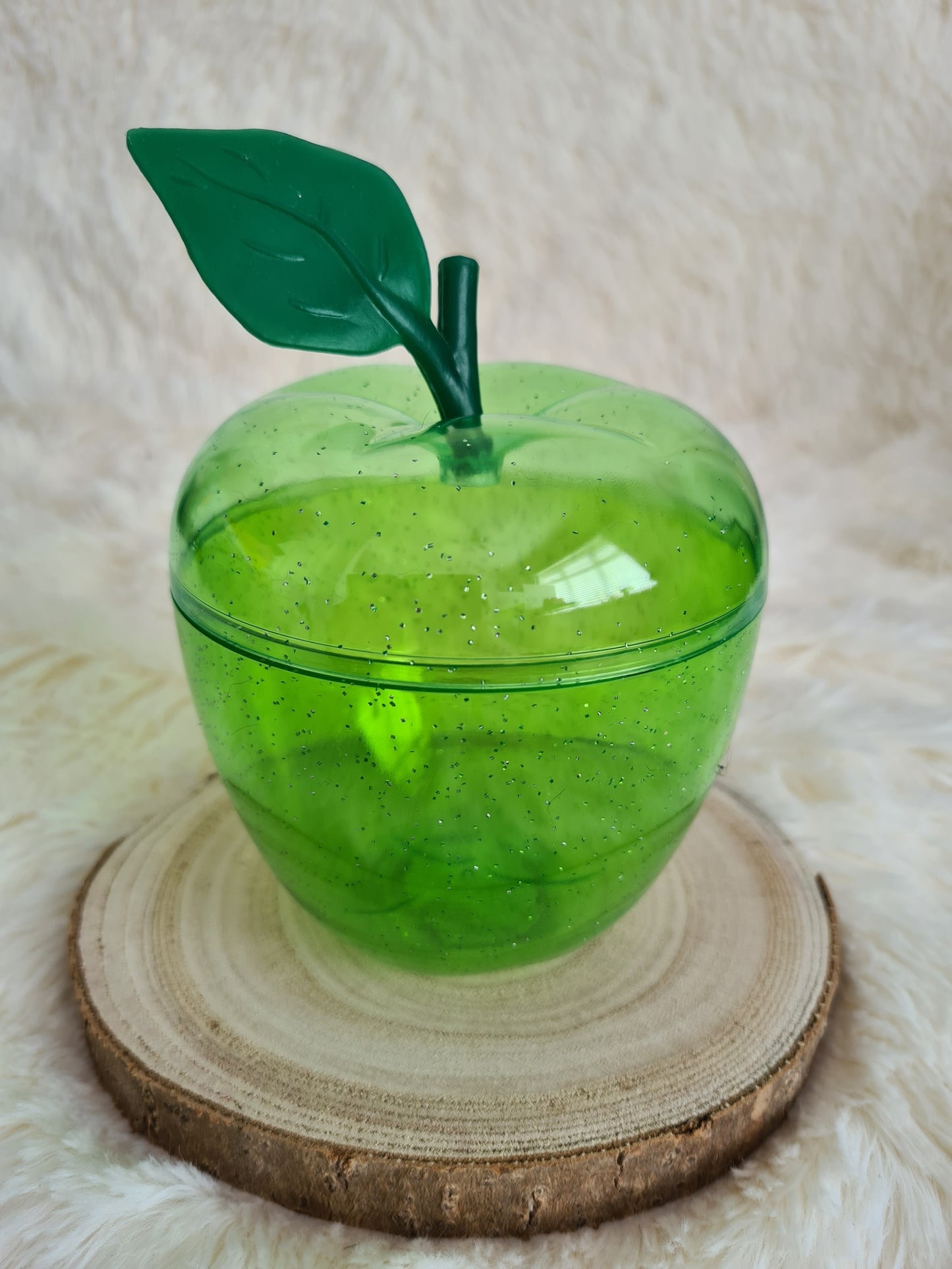 Red & Green Plastic Apple