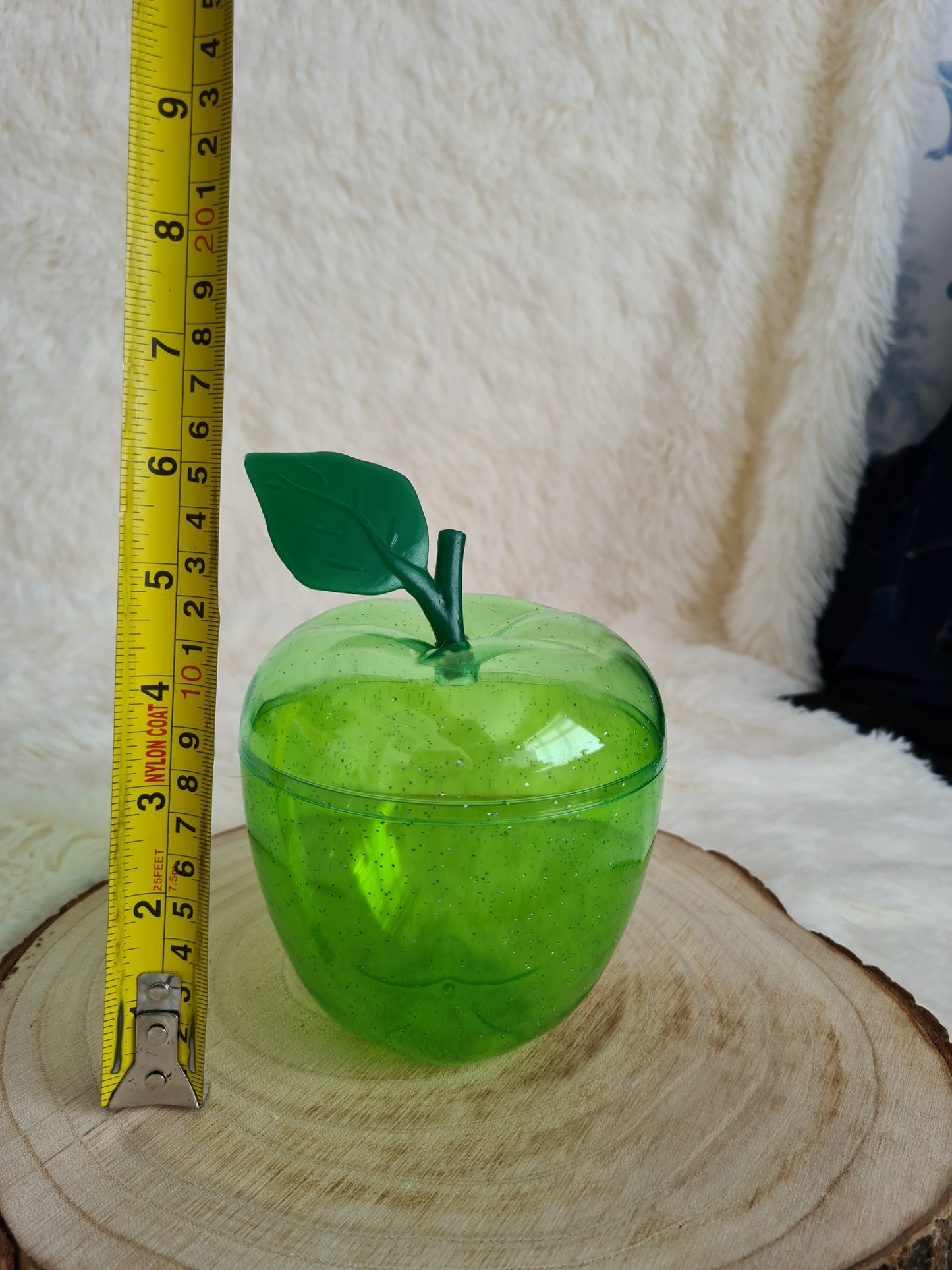 Red & Green Plastic Apple