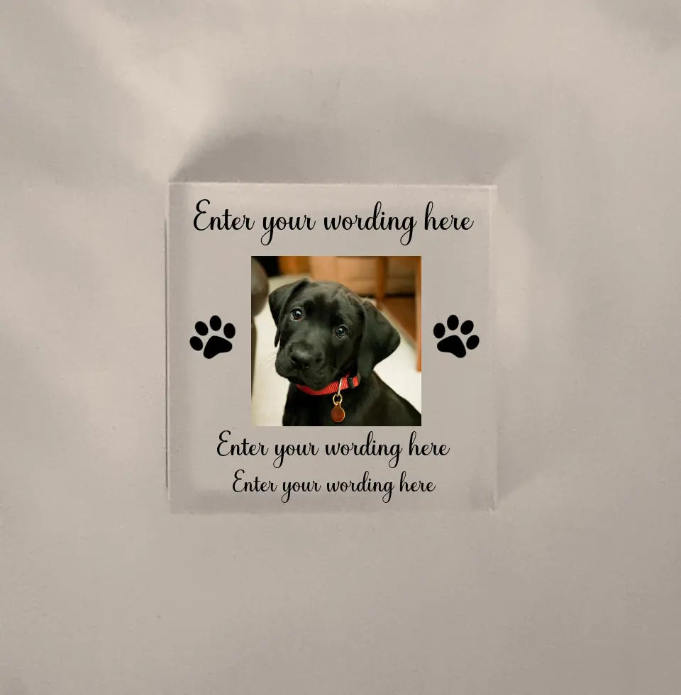 UV Printed Pet Photo Acrylic Block