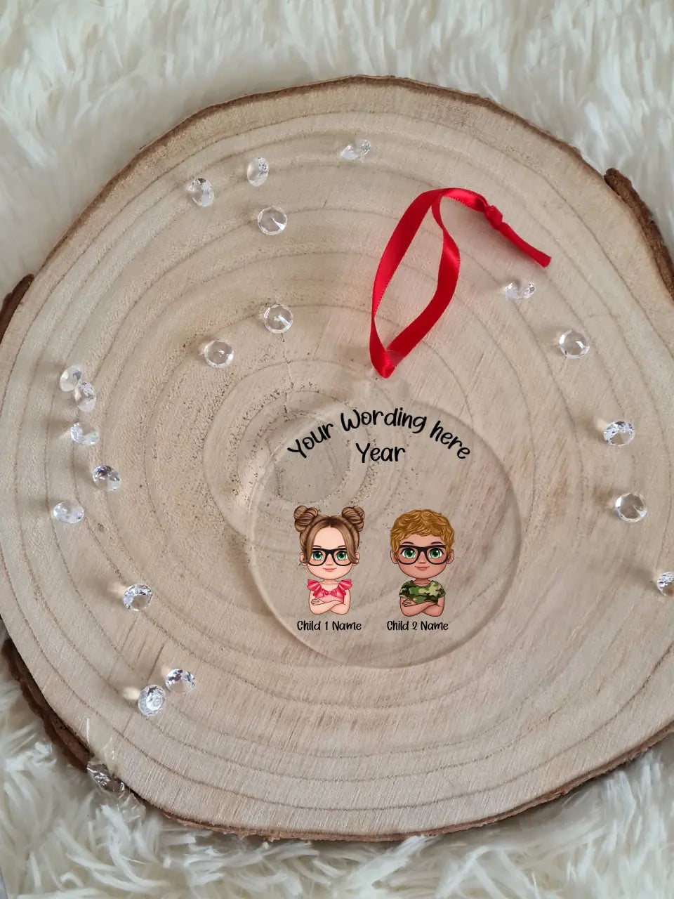 UV Printed Grandchildren Bauble