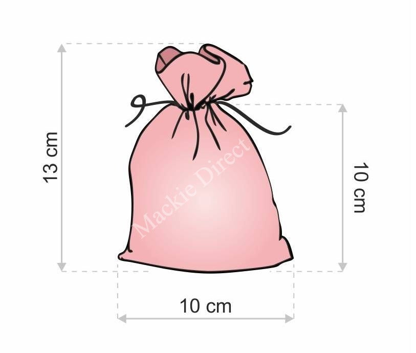Pink Satin Tooth Fairy/Wedding Favour Bags - Mackie Direct