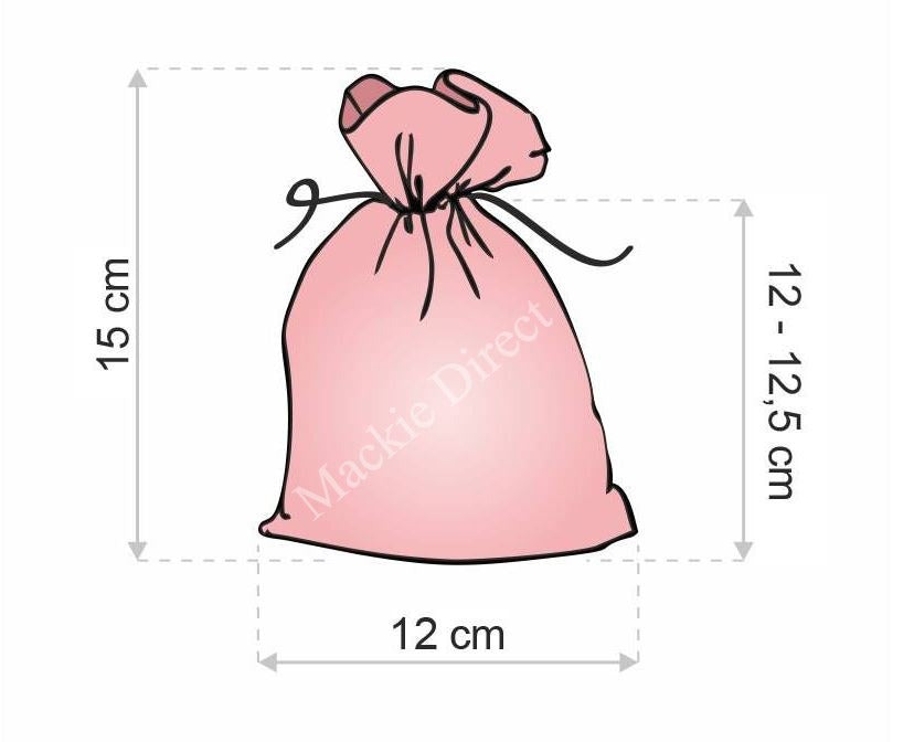 Pink Satin Tooth Fairy/Wedding Favour Bags - Mackie Direct
