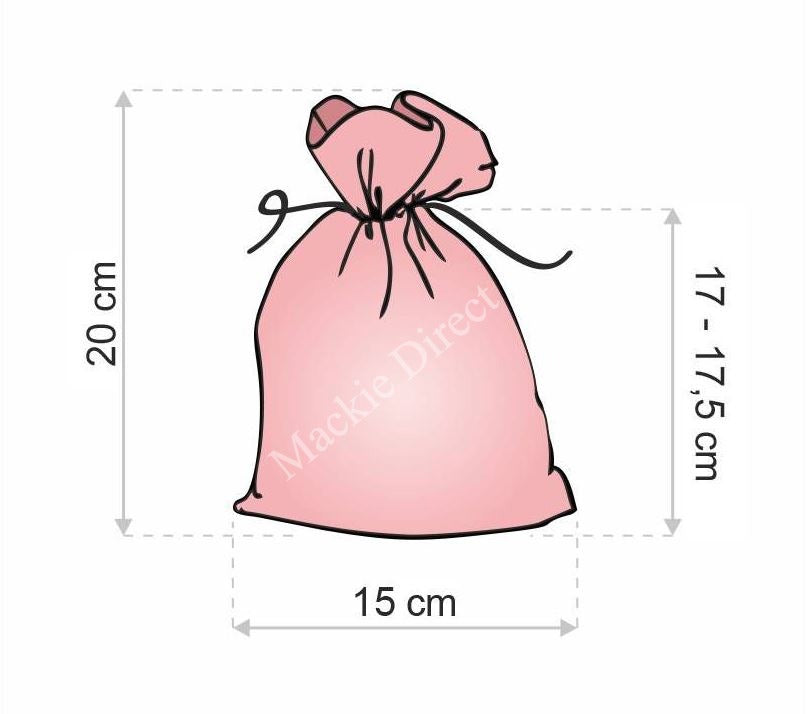 Pink Satin Tooth Fairy/Wedding Favour Bags - Mackie Direct