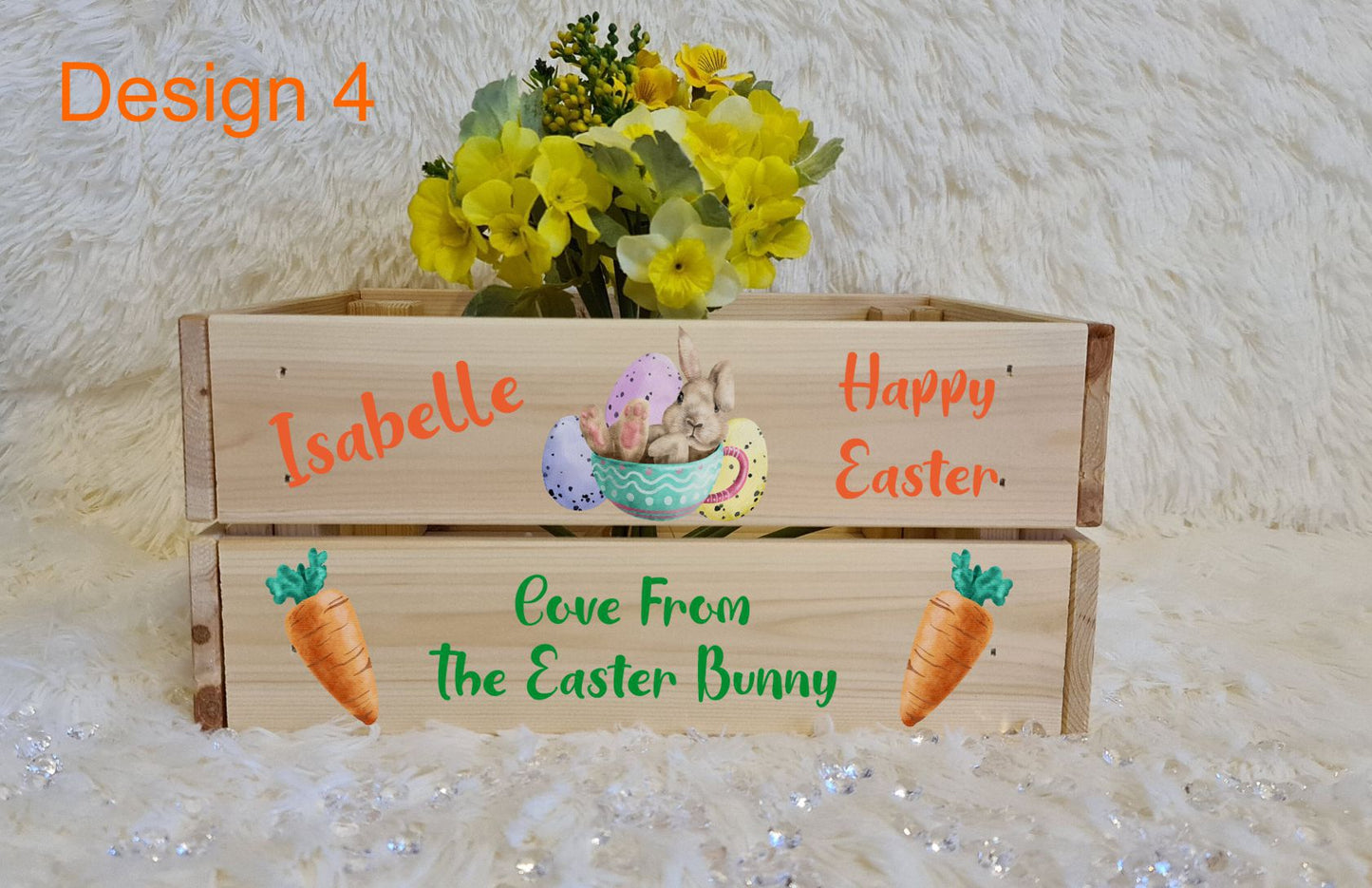 UV Printed Easter Wooden Crate - Fully Personalised