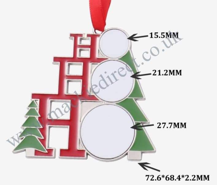 HoHoHo Sublimation Tree Decoration - Mackie Direct