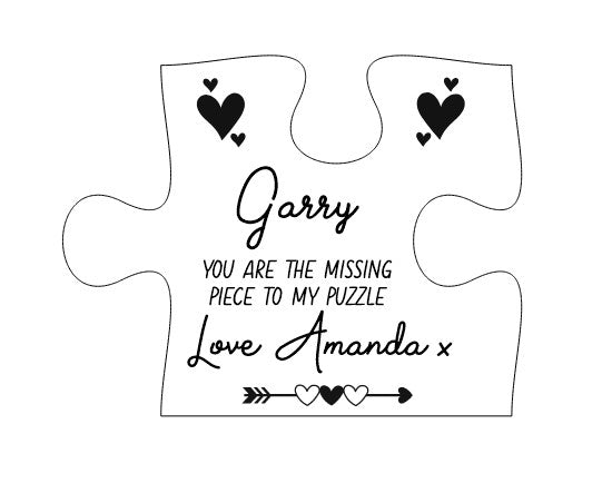 UV Printed Acrylic Puzzle Piece - You are my missing piece