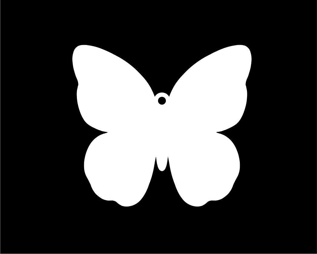Acrylic Butterfly Hanging Sign - 100mm
