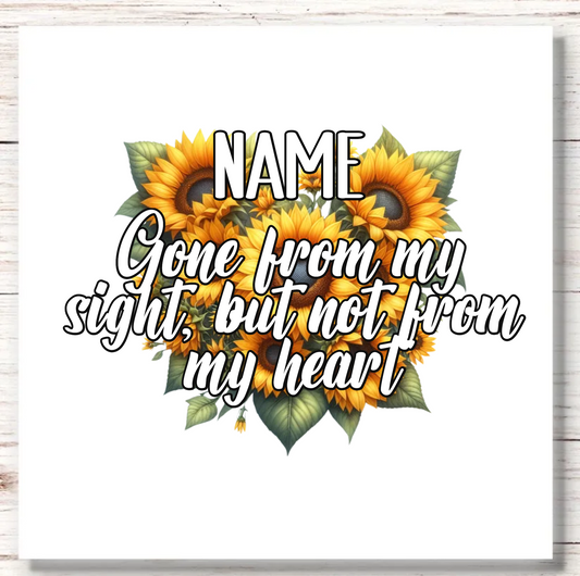 UVDTF Floral Heart Decal