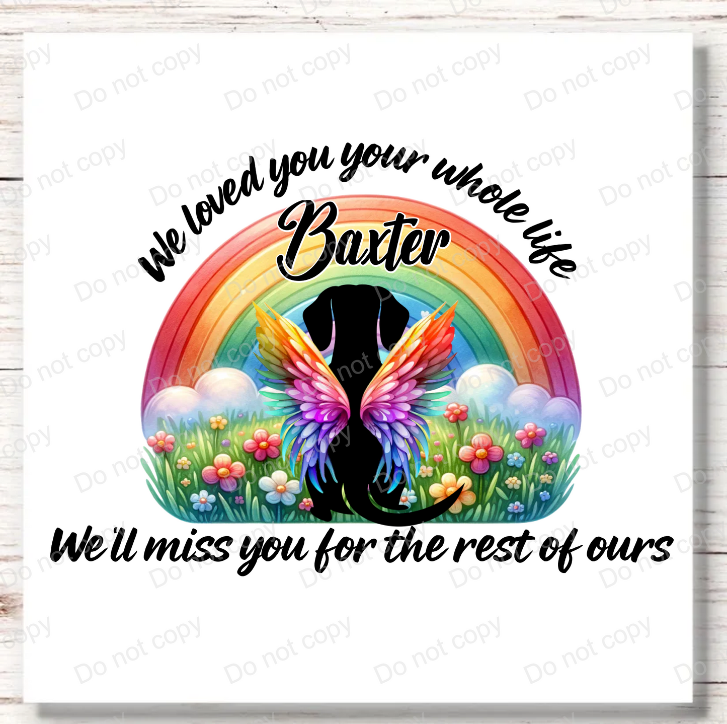 UVDTF Rainbow Bridge, Pet memorial