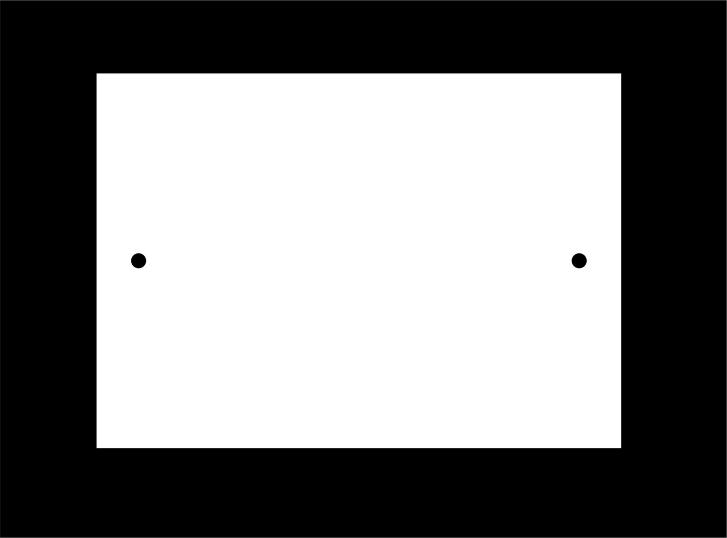 Acrylic Rectangle House Wall Sign / Plaque 200mm x 280mm (Single Piece) - Mackie Direct
