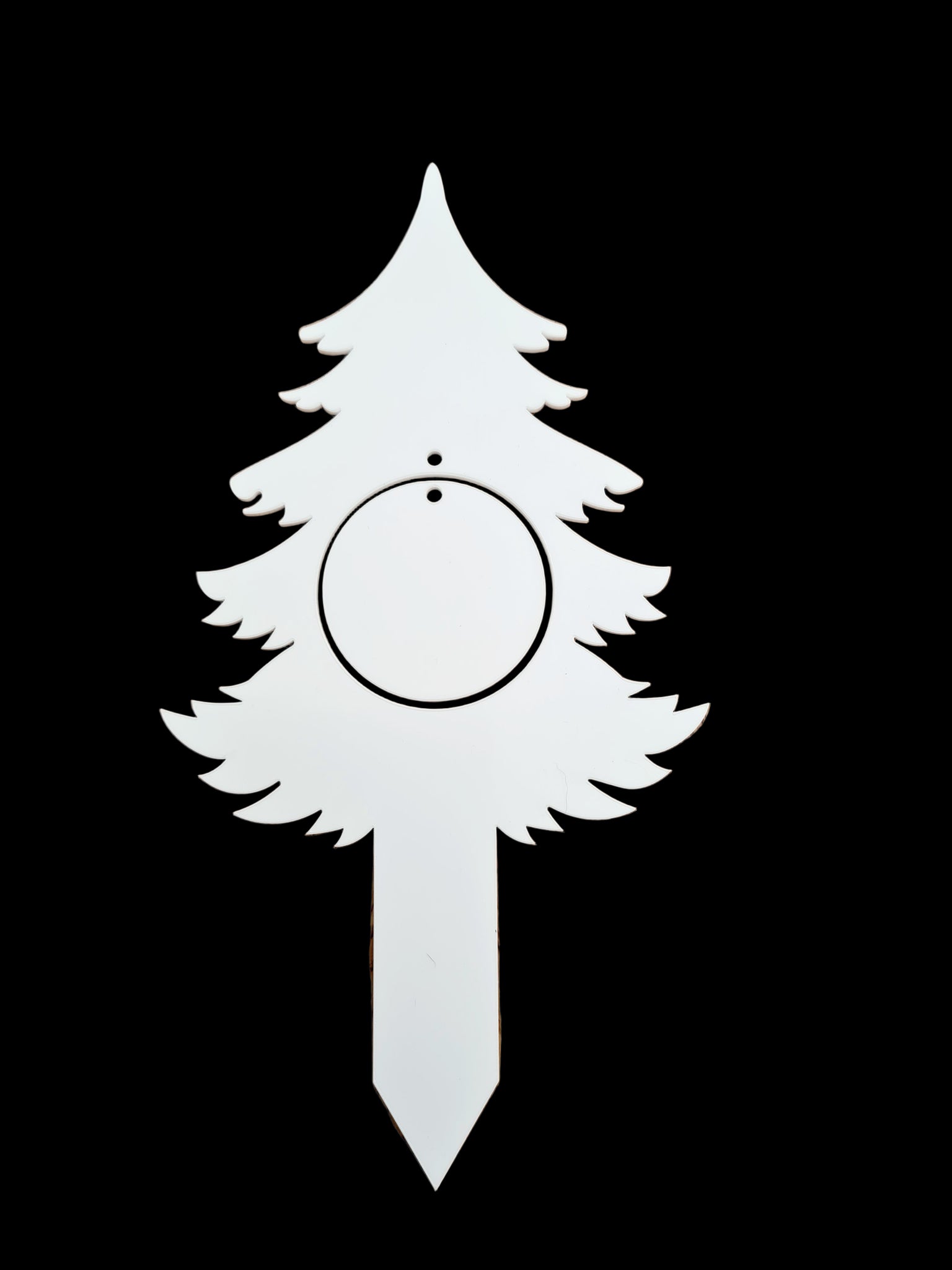 Acrylic Christmas Tree Bauble Grave Marker Mackie Direct