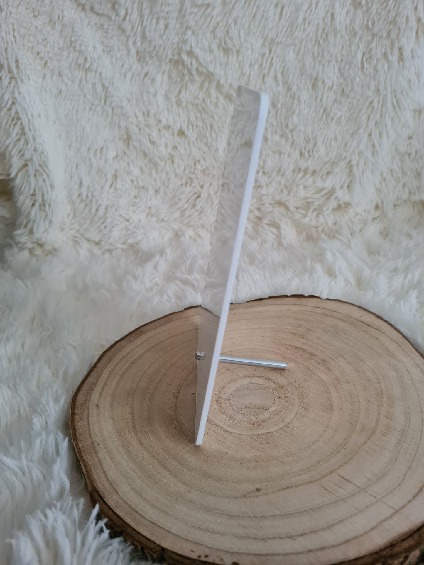 Acrylic Rectangle with Pin Stand - Portrait